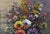 Reney, Floral Harmony, 20th Century, Oil on Canvas For Sale - Image 7 of 12