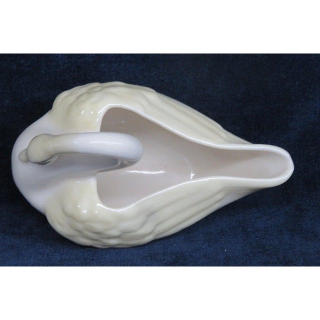 Belleek Pottery Ireland Yellow Luster Porcelain Swan Figurine Creamer 5204b For Sale In Miami - Image 6 of 18
