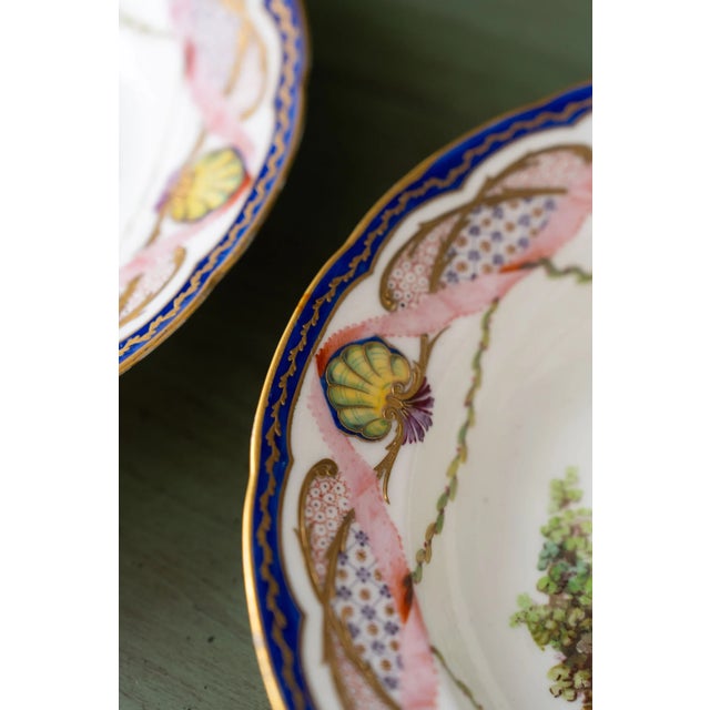 Pair of 18th Century French Sèvres Hand Painted Bowls For Sale - Image 9 of 13