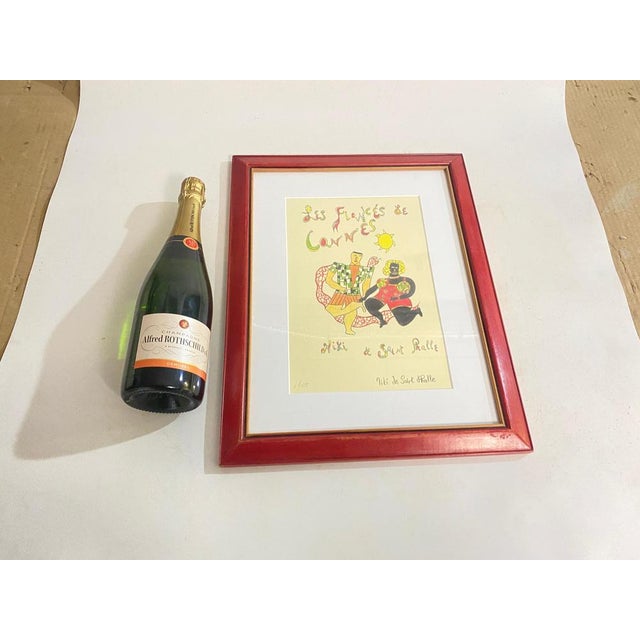 Niki de Saint Phalle Lithograph " les fiancés de Cannes" 20th Century Handsigned by the artist in pencil and numbered...
