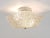 Kalmar Square Brass & Textured Glass Ceiling Light attributed to J. T. Kalmar for Kalmar, 1950s For Sale - Image 4 of 18
