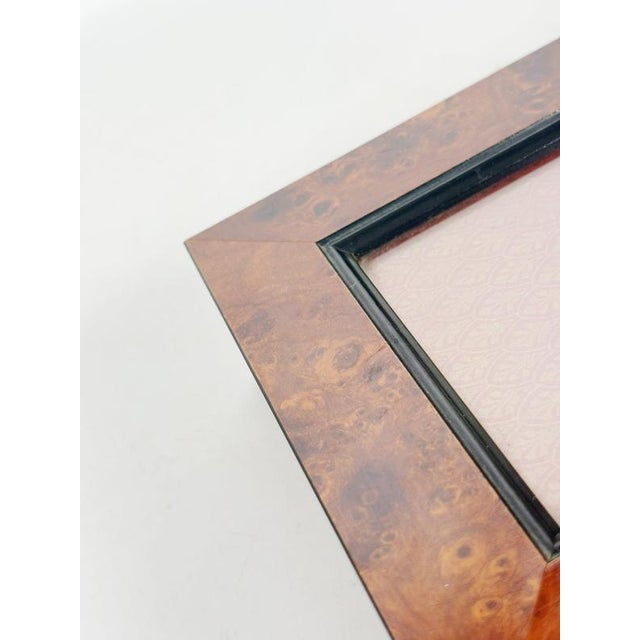Metal 20th Century Brass, Glass and Burl Wood Box, France For Sale - Image 7 of 15
