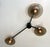 Glass Trio Black Powder Coat Smoky Bubbles Glass Flush Mount by Fabio LTD For Sale - Image 7 of 7