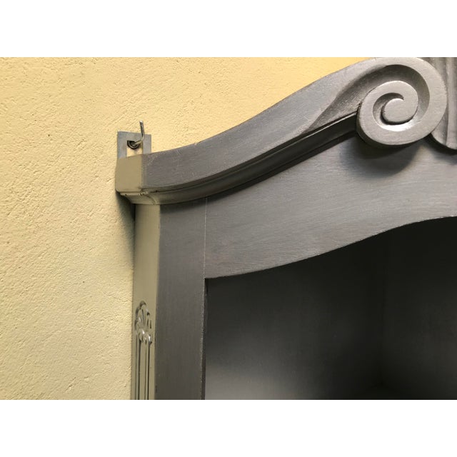 Corner Cabinet with Glass Doors, 1980s For Sale - Image 6 of 18