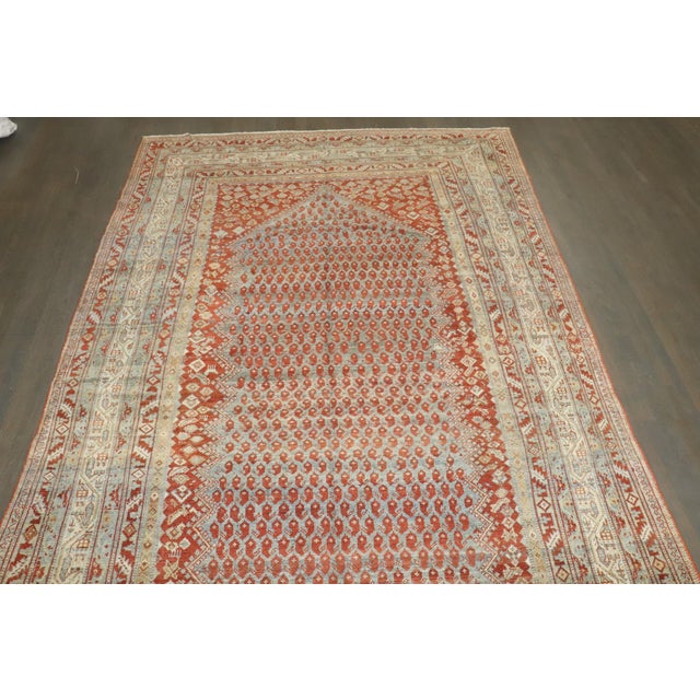 Textile Antique Saraband Corridor Rug rug no.j4533 For Sale - Image 7 of 10