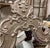 Rococo Vintage Oversized Silver Wooden Rococo Style Wall Mirror For Sale - Image 3 of 7