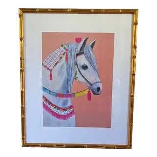 Cat Lee Signed Fine Art Horse Print, Framed For Sale