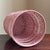 Mid-20th Century Bubble Gum Pink Wicker Wastebasket For Sale - Image 4 of 17