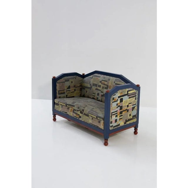 Italian Futurist Sofa attributed to Fillìa Luigi Colombo, 1930 For Sale - Image 9 of 9