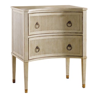 Modern History Gustavian Bedside Chest - Grey For Sale