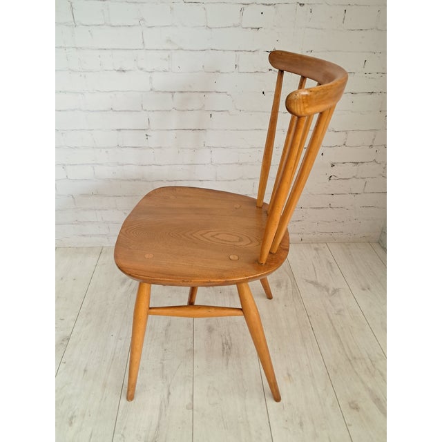 Mid-Century Modern Dining Chairs in Beech and Elm by Lucian Ercolani for Ercol, 1960s, Set of 4 For Sale - Image 15 of 16