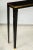 Ebony Bespoke Ebonized Brass-Banded Consoles on Tapered Legs For Sale - Image 8 of 9