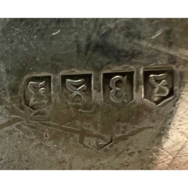 Late 19th Century Ornate Sterling Silver Teapot With Tilting Warmer Stand, Floral Repoussé For Sale - Image 4 of 15