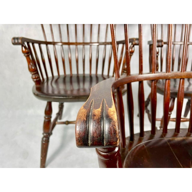 Wood Windsor Chairs, UK, 1960s, Set of 3 For Sale - Image 7 of 15