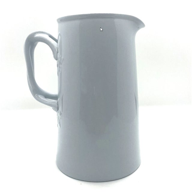 Vintage Copeland Spode Creamware Embossed Milk Pitcher Fine Stone Grapevine Handle Beautiful, elegant, minimalistic with a...