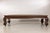 Wood Antique Chinese Elm Opium Bed Coffee Table with Woven Rattan Top and Scroll Legs For Sale - Image 7 of 18
