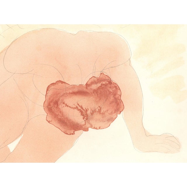 Rodin, L’ombre descend sur le jardin, Nude, Original Lithograph, 1902 For Sale