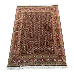1990s Handwoven Persian Tabriz Area Rug 3'7" X 4'10"