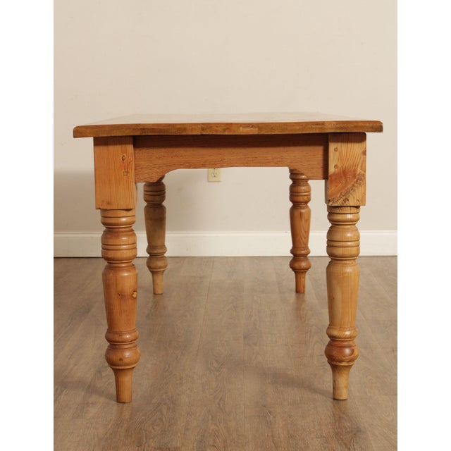 Mid 20th Century Farmhouse Rustic Style Pine Dining Table Chairish