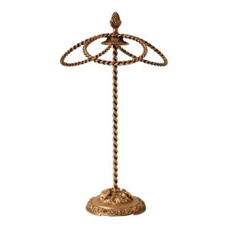 Vintage Hollywood Regency Countertop Towel Holder For Sale