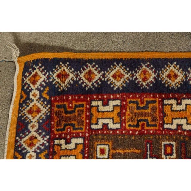 Textile 1960s Moroccan Vintage Tribal African Rug For Sale - Image 7 of 10