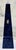 1980s 1980s Blue Marble Obelisk by Great City Traders – Handcrafted Stone Sculpture For Sale - Image 5 of 9