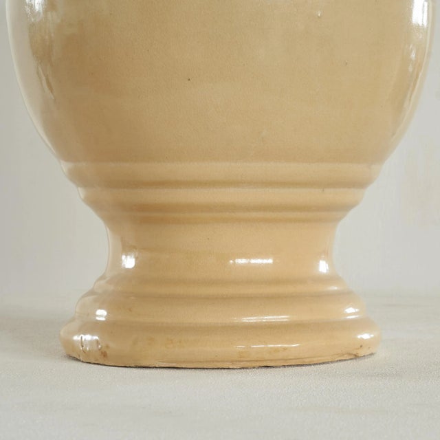 1940s Anduze Pot in Cream Yellow, 1940s For Sale - Image 5 of 7