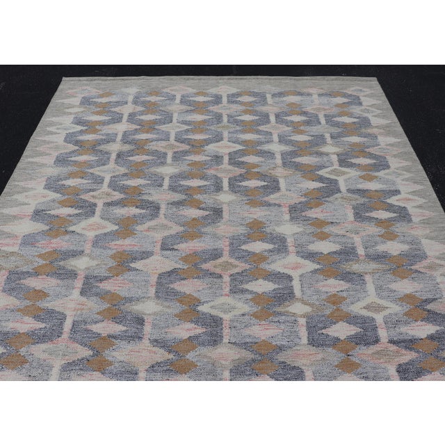 Early 21st Century Hand-Woven Scandinavian Wool Rug by Keivan Woven Arts, 8'10" X 12'0 For Sale - Image 5 of 12
