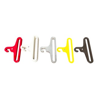 Mid-Century Modern Space Age German Coat Hangers by Ingo Maurer for M Design, 1960s, Set of 56 For Sale