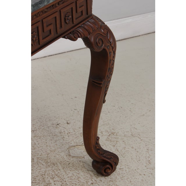 Ardley Hall Marble Top Lion Mask Table For Sale - Image 17 of 18