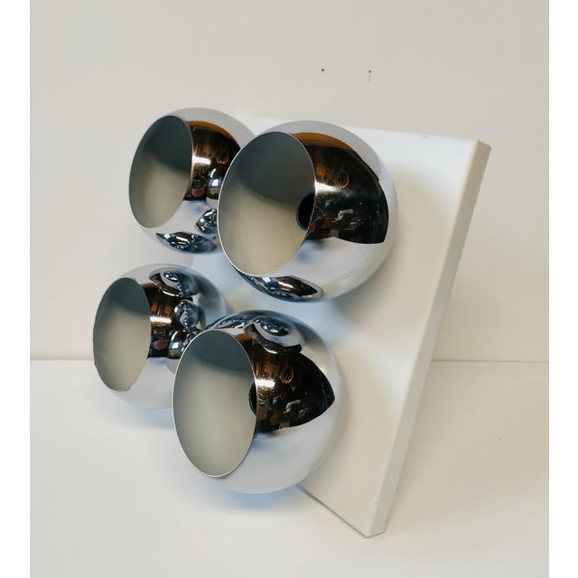 White Wall Light by Angelo Lelii for Arredoluce, 1970s For Sale - Image 3 of 10