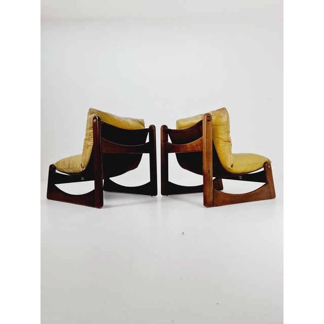 Mid-Century Armchair in Leather and Wood from Straub, Germany, 1960s For Sale - Image 5 of 11
