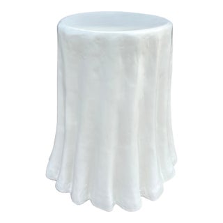 Sculptural Papier-Mâché Draped Table For Sale