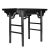 Chinese Chinese Black Lacquered Elm Wine Table, 1875 For Sale - Image 3 of 11
