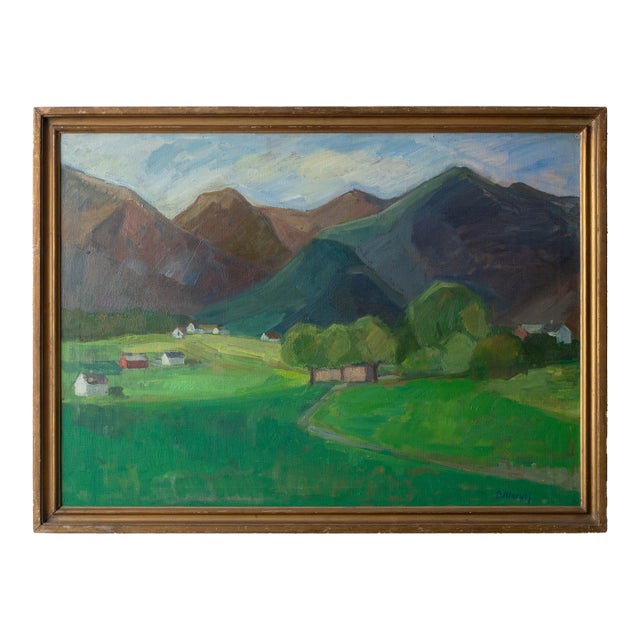 Palle Kierulf Mountain Landscape, Eidsbygda, Norge, c.1948 For Sale