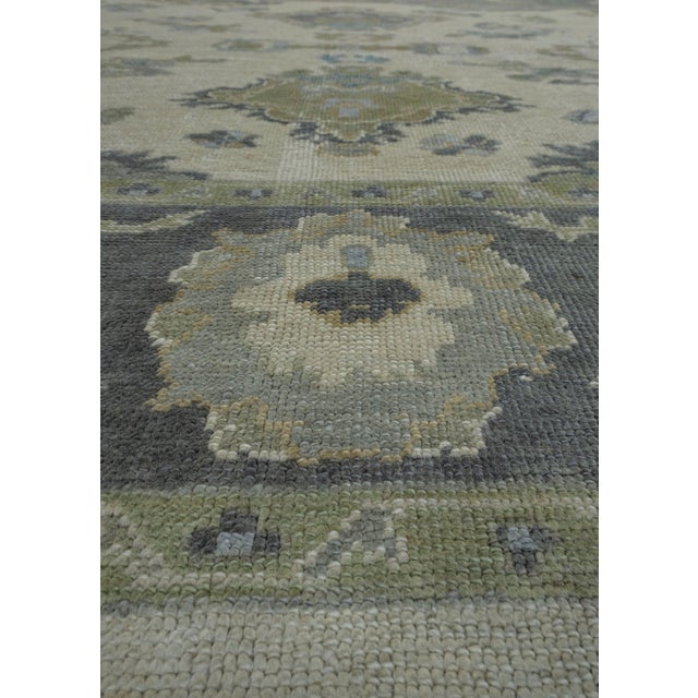 Early 21st Century Turkish Oushak Square Rug 8'8" x 7'9" #18126 For Sale - Image 5 of 8