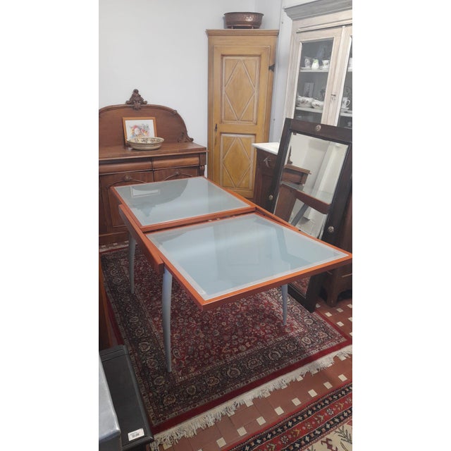 Modern Italian Table in Wood and Glass, 2000 For Sale - Image 3 of 7