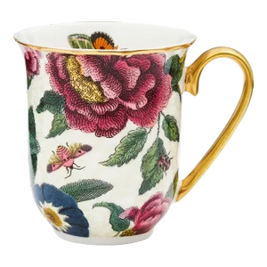 Spode Creatures Of Curiosity Mug 12 oz., Cream Floral