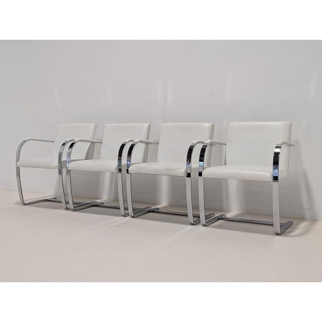 BRNO Flat Bar Armchairs by Ludwig Mies van der Rohe for Knoll, Set of 4 For Sale - Image 10 of 13