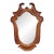 19th Century English Rococo Carved Walnut Wall Mirror With Beveled Glass For Sale