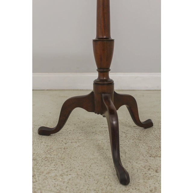 Kittinger Cw-20 Colonial Williamsburg Mahogany Tilt Top Table For Sale In Philadelphia - Image 6 of 13