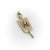 1950s 1950s 10k Gold Momento Mori Skull Pendant Charm For Sale - Image 5 of 10