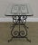 Early 20th Century Antique Forged Iron Bistro Table With Glass Top For Sale - Image 5 of 13