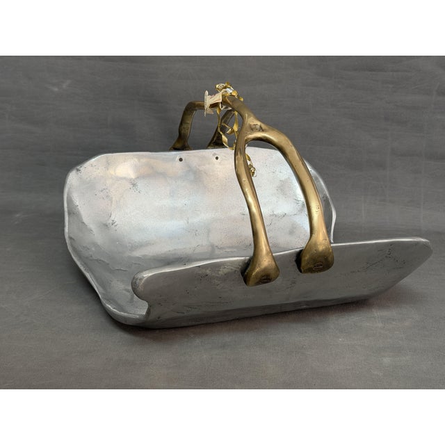 Vintage Brutalist Fireplace Cask in Brass by David Marshall, 1975 For Sale - Image 6 of 9