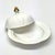 Shelley Pristine Gold-Embellished Bone China Butter Dish by Shelley England For Sale - Image 4 of 9