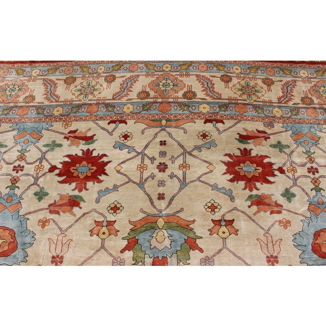 Very Large Persian Vintage Serapi Rug With All-Over Pattern by Keivan Woven Arts 16'8" X 29'0" For Sale - Image 9 of 11