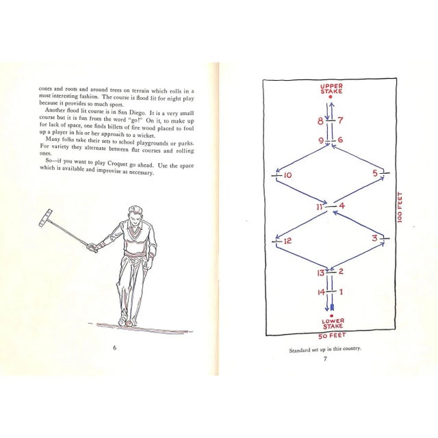 Paper "Croquet: Rules and Strategy for Home Play" 1957 Brown, Paul For Sale - Image 7 of 13