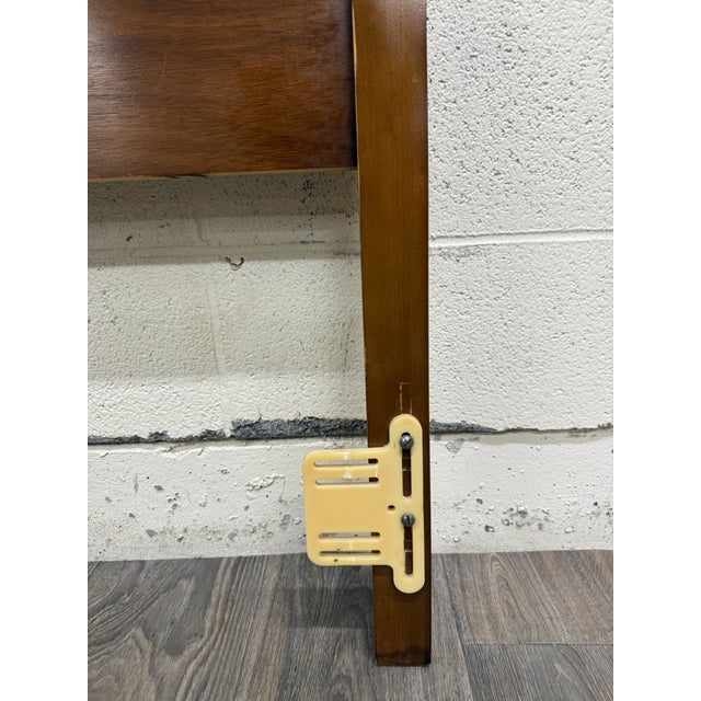 Brown Vintage King Size Traditional Federal Style Raised Recessed Panel Headboard For Sale - Image 8 of 11