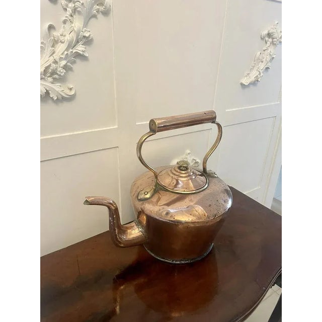 Early 19th Century Large Antique George III Copper Kettle, 1800 For Sale - Image 5 of 11