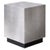 Floating Side Table in Brushed Aluminum by Veliento For Sale - Image 6 of 6